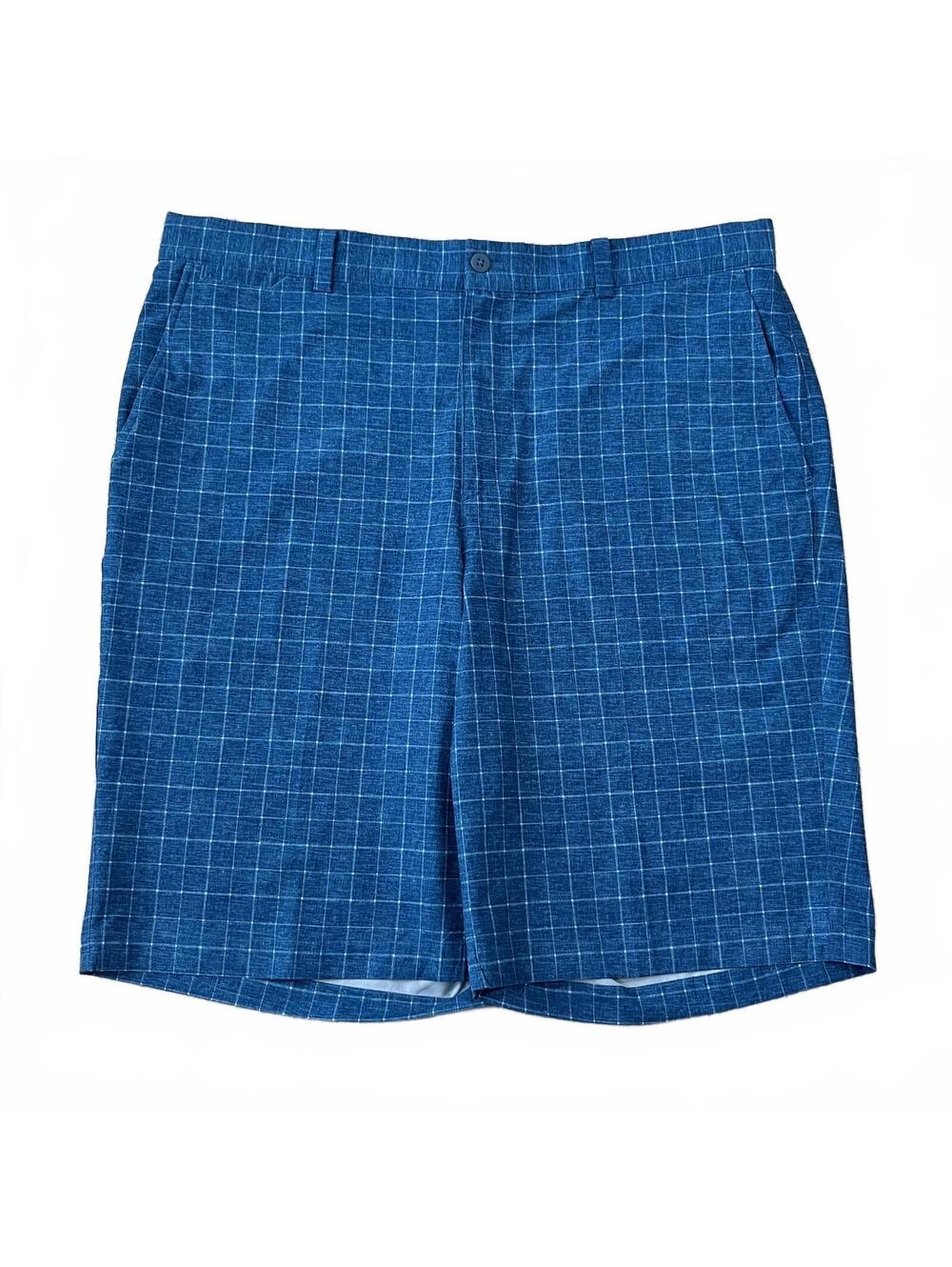 Nike Mens Fairway Plaid Dri Fit Golf Shorts 11” Blue Size 36
